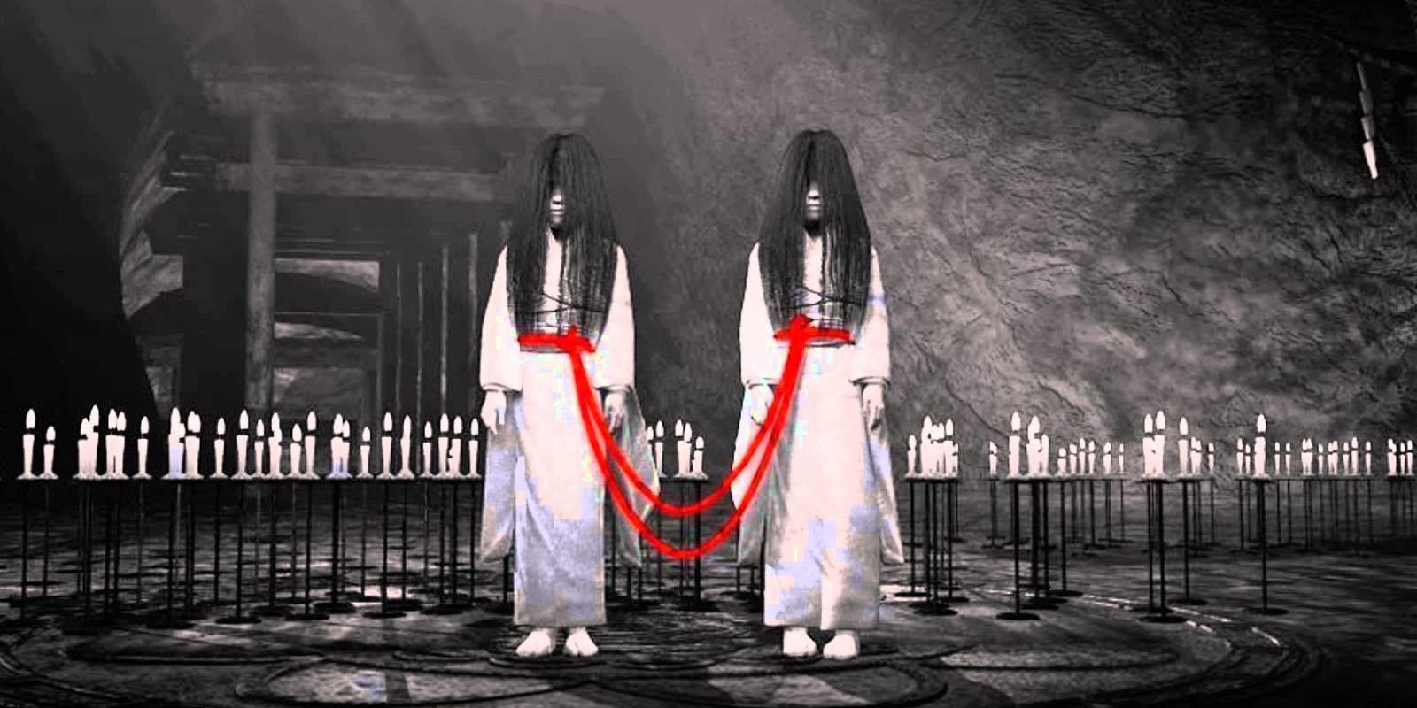 The two twins in Fatal Frame II: Crimson Butterfly