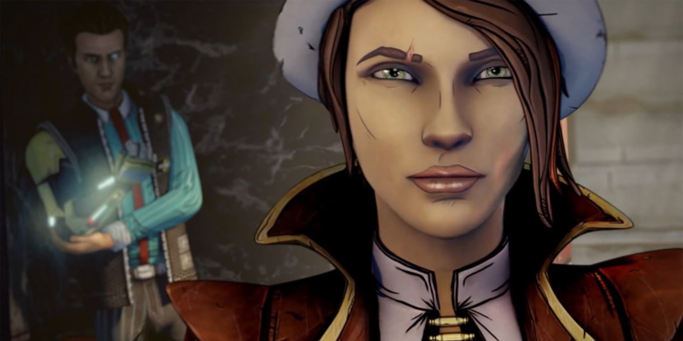 image of Fiona from Tales From the Borderlands standing in front of Rhys