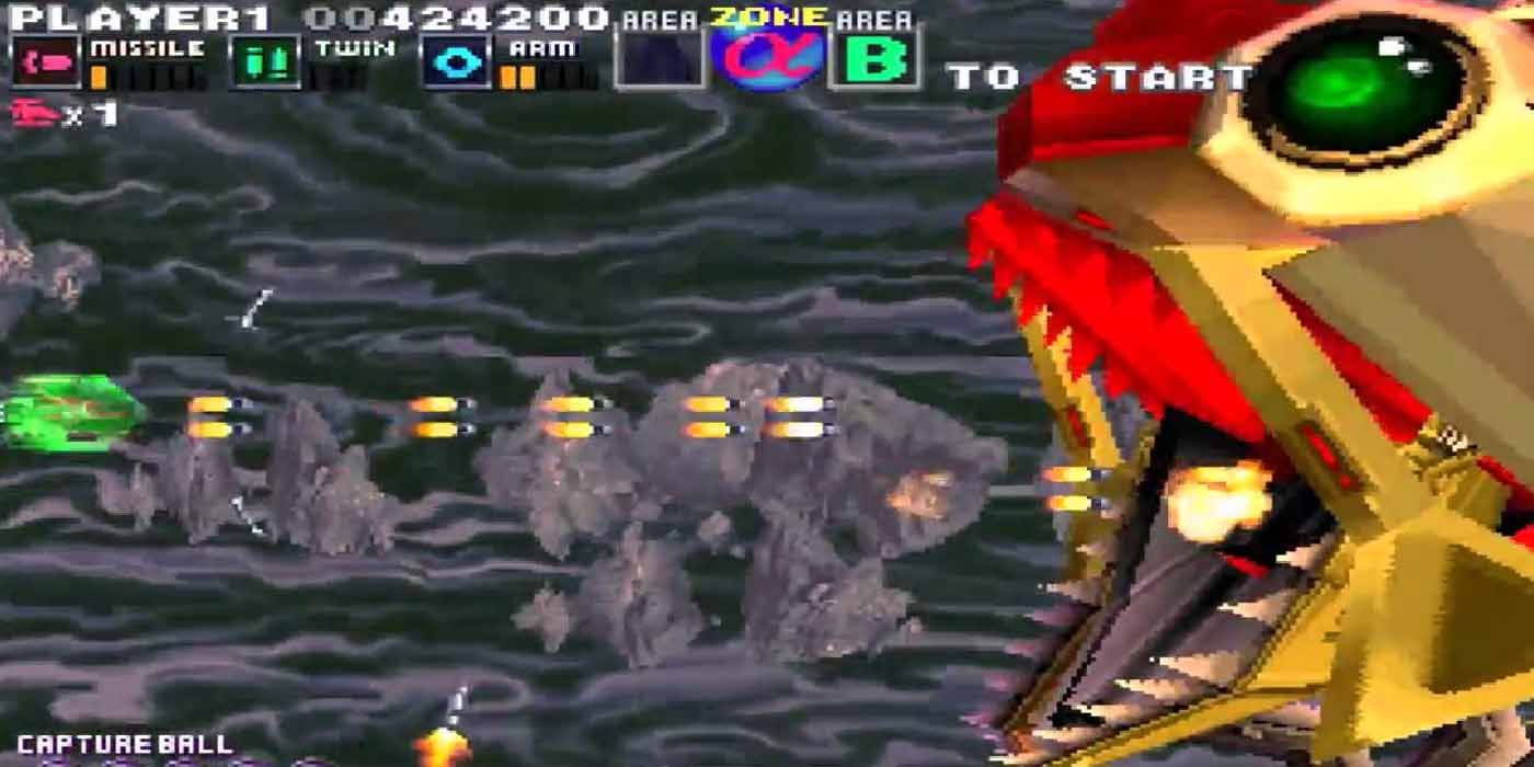 G-Darius fight against boss creature