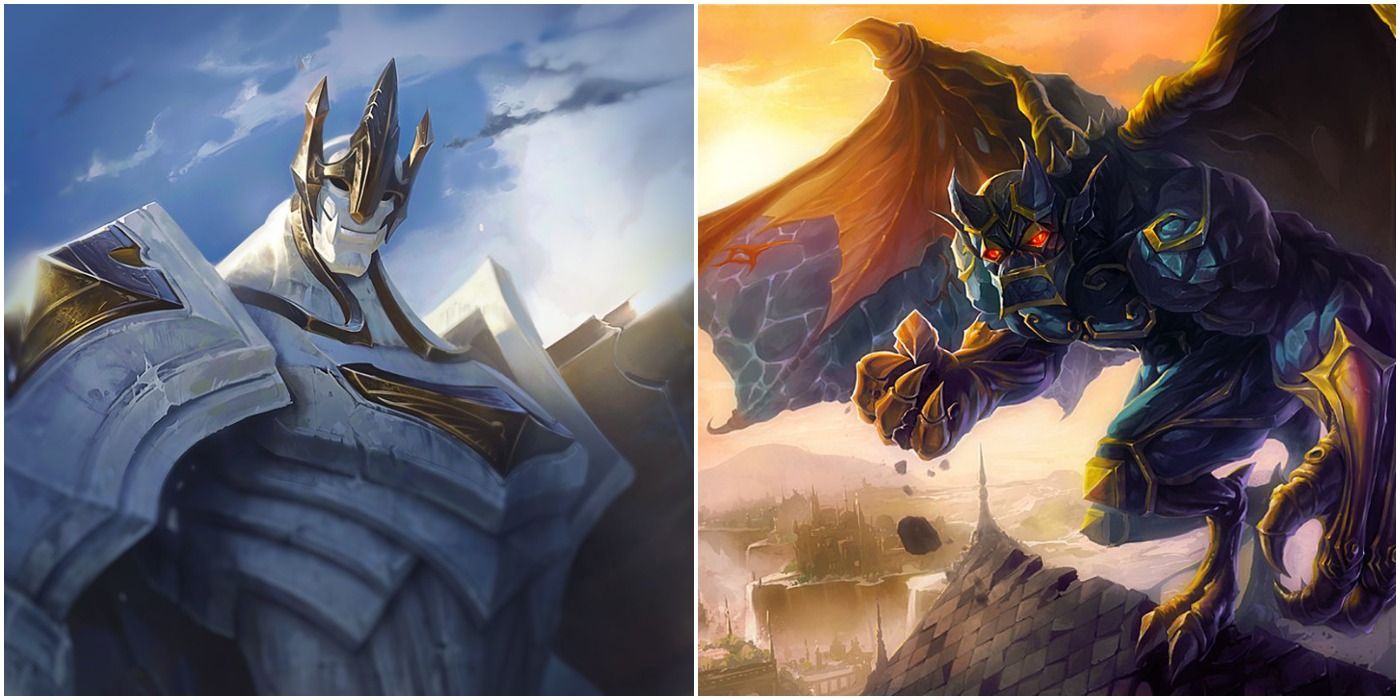 images of League of Legends champion Galio original and rework