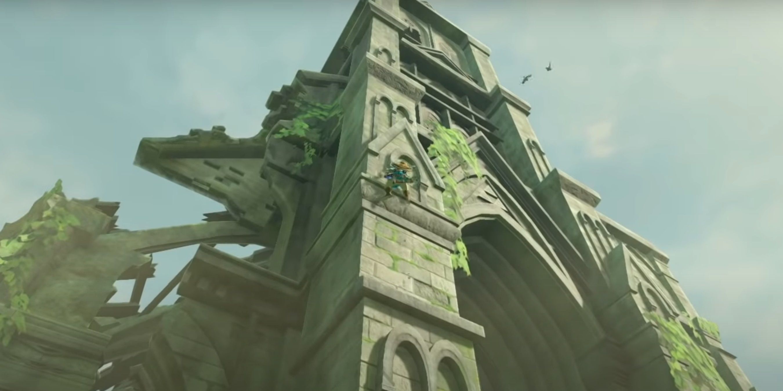 Temple of Time wrecked after the Great Calamity Breath of the Wild