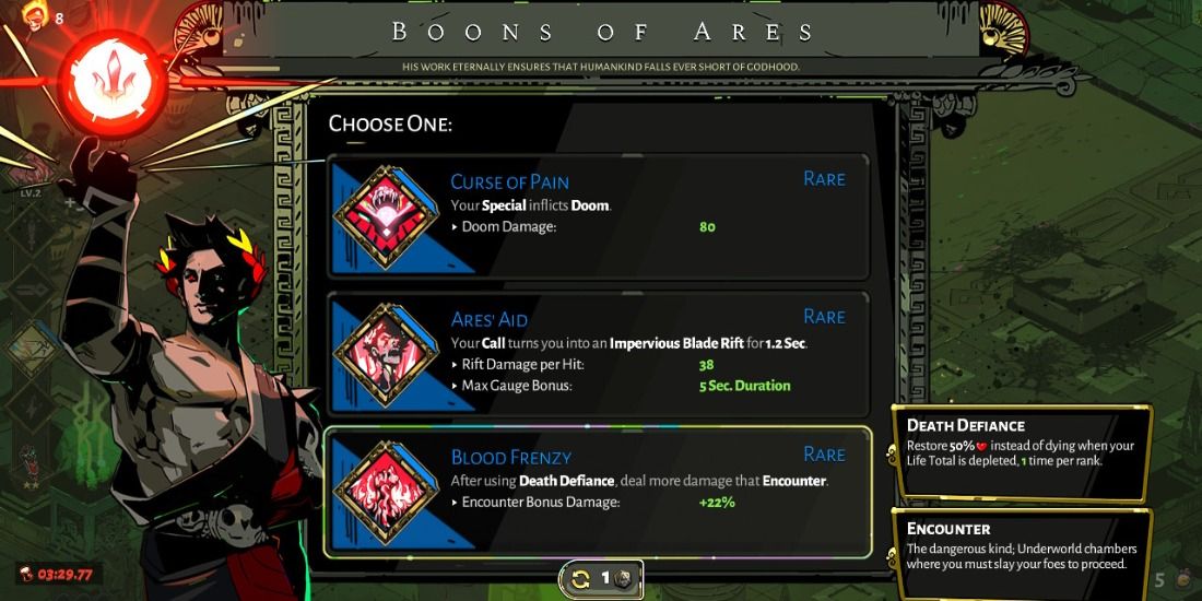 Hades Blood Frenzy Among The Ares Boons