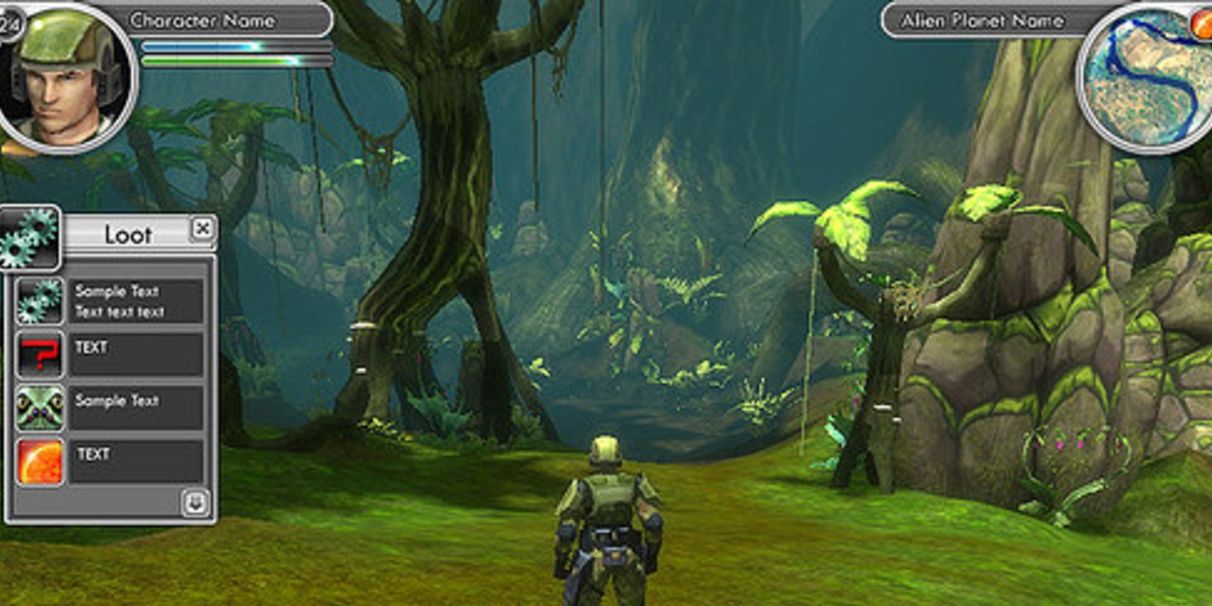 Halo cancelled MMO named "Titan" UI and marine.