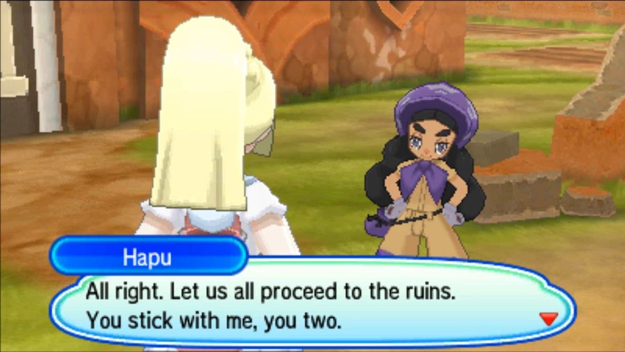 hapu and lillie on poni island
