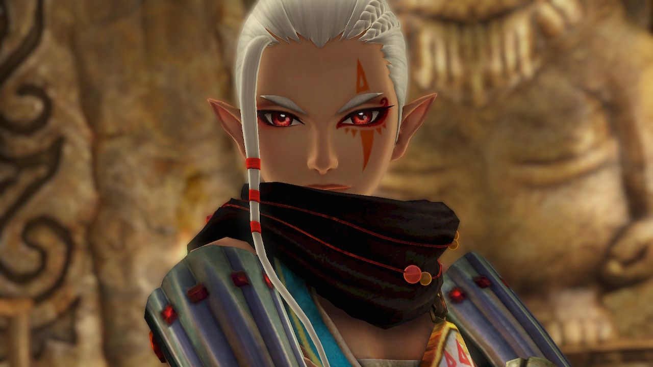 A cutscene screenshot from Hyrule Warriors