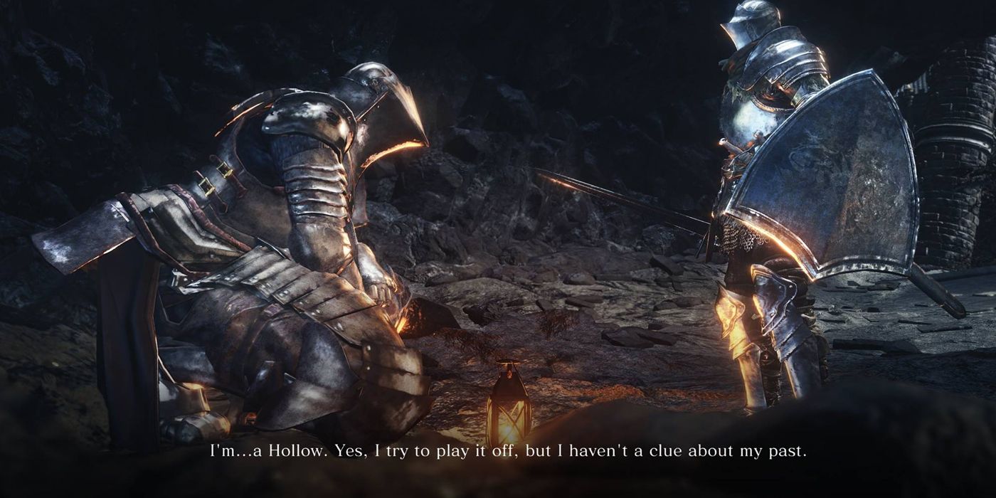 player talking to Lapp in Dark Souls 3