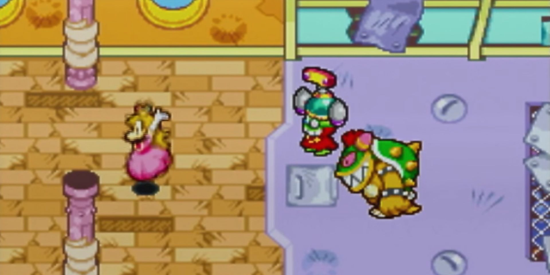 Luigi as Princess Peach in Mario & Luigi Superstar Saga