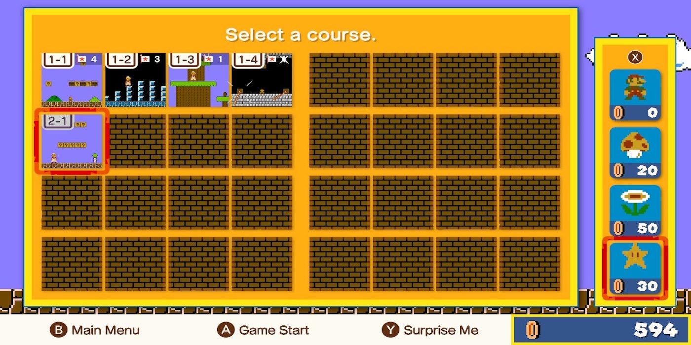 A gameplay screenshot from Super Mario Bros 35