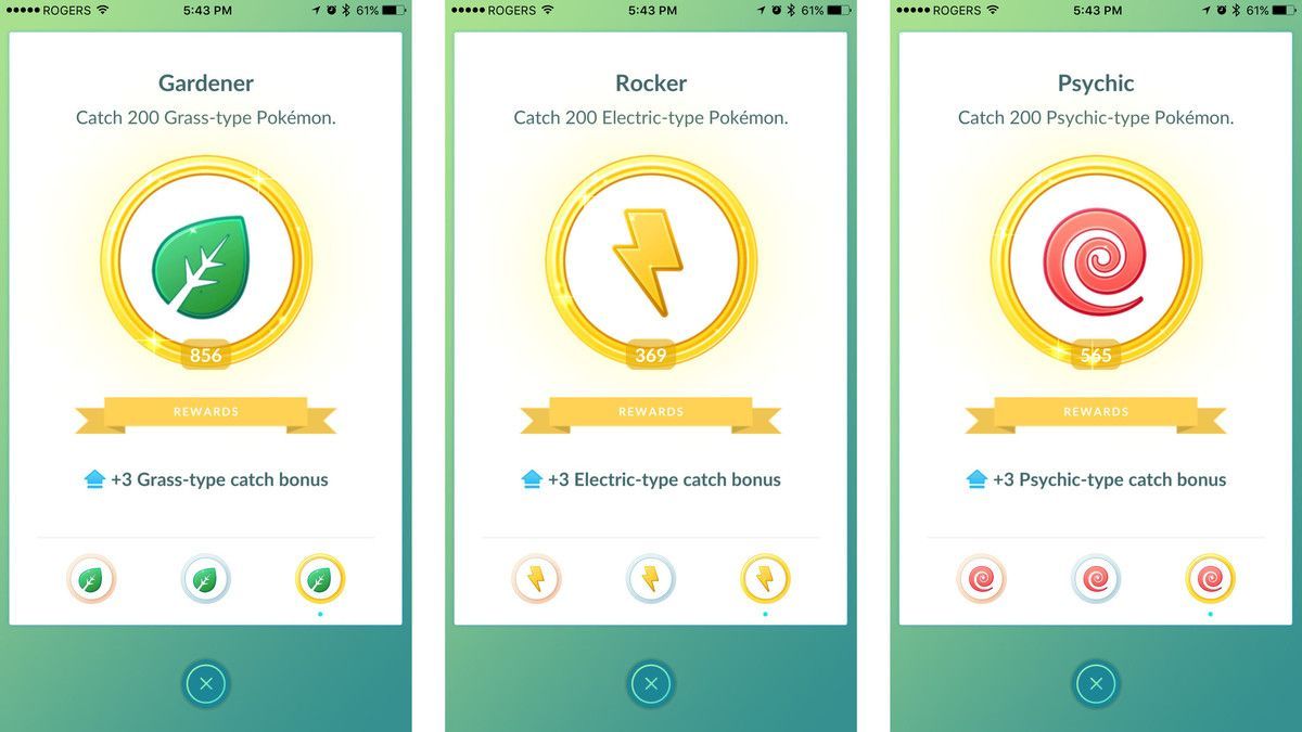 pokemon go medals