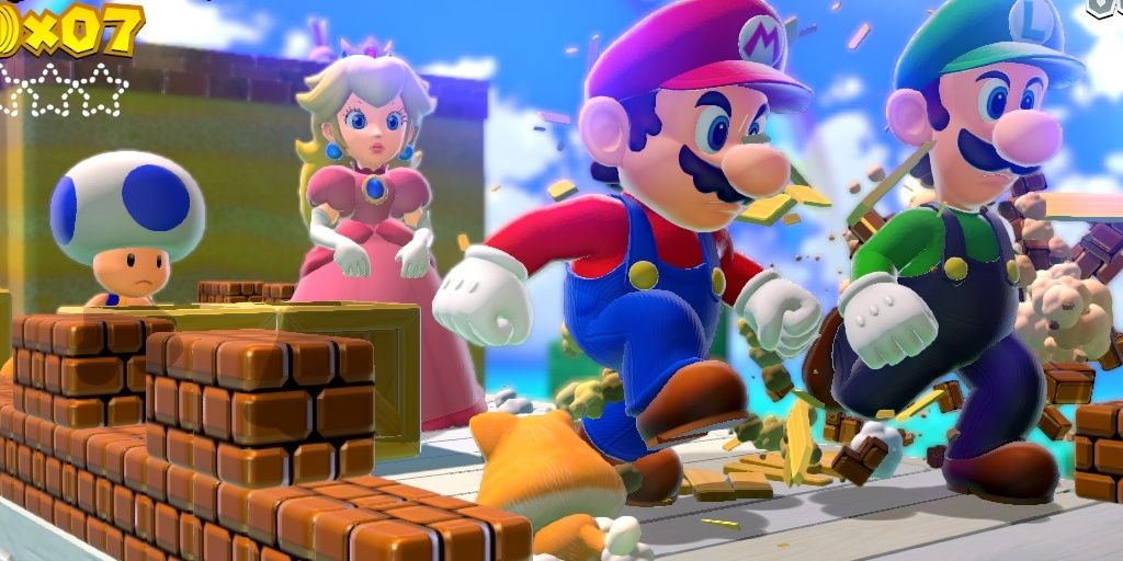 Mega Mushroom Powerup in Super Mario 3D World