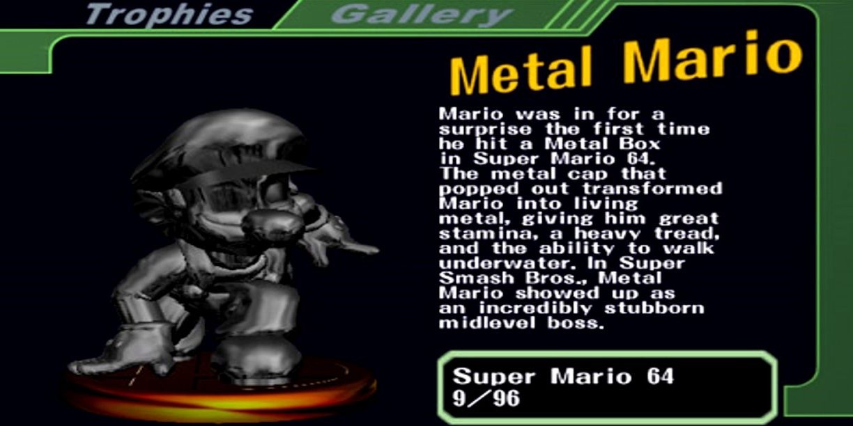 Metal Mario in Super Smash Bros. Melee
