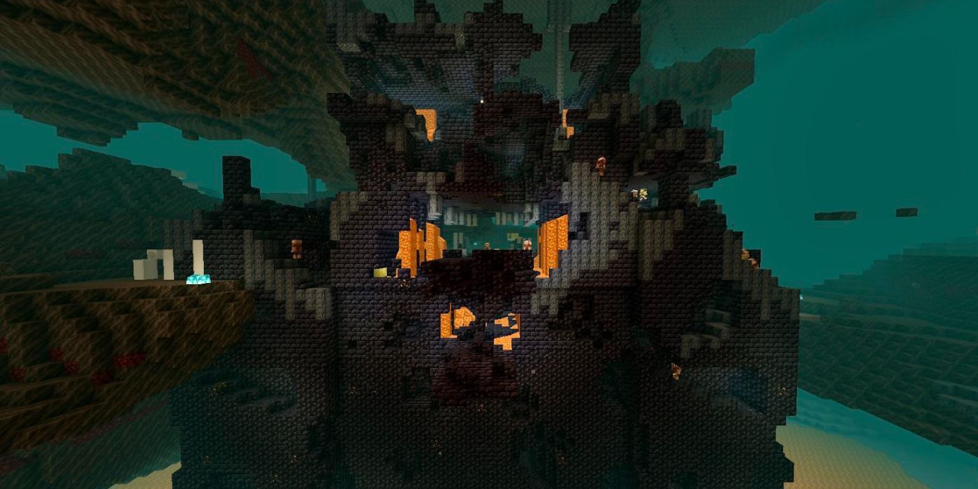 Minecraft Bastion Remnant Outside View