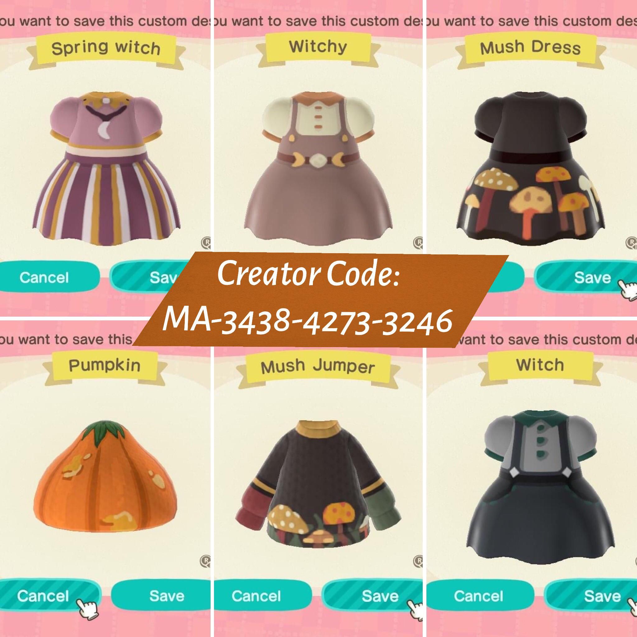 Animal Crossing Mush/Witchy Design.