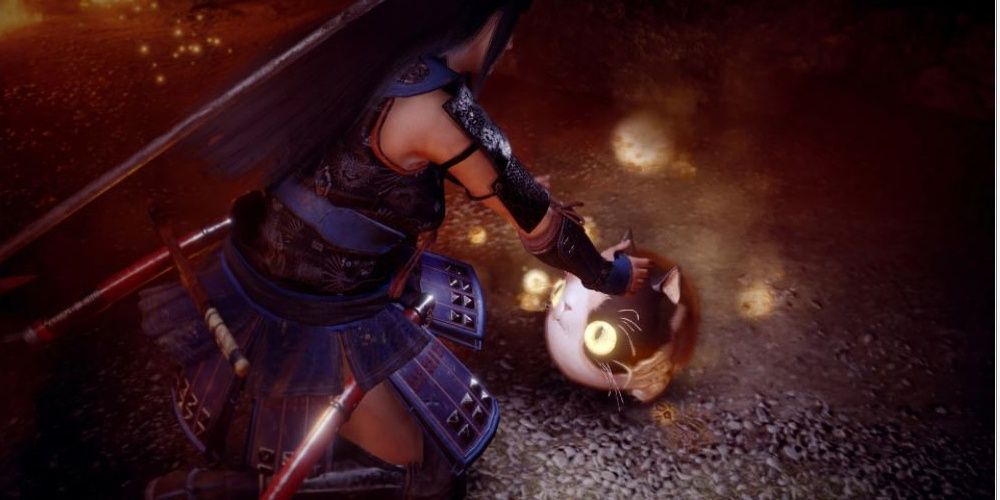 Scampuss yokai summoned from Clay Bell of Beckoning in Nioh 2