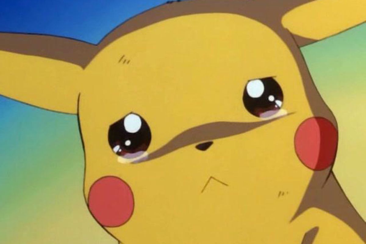 Pikachu crying
