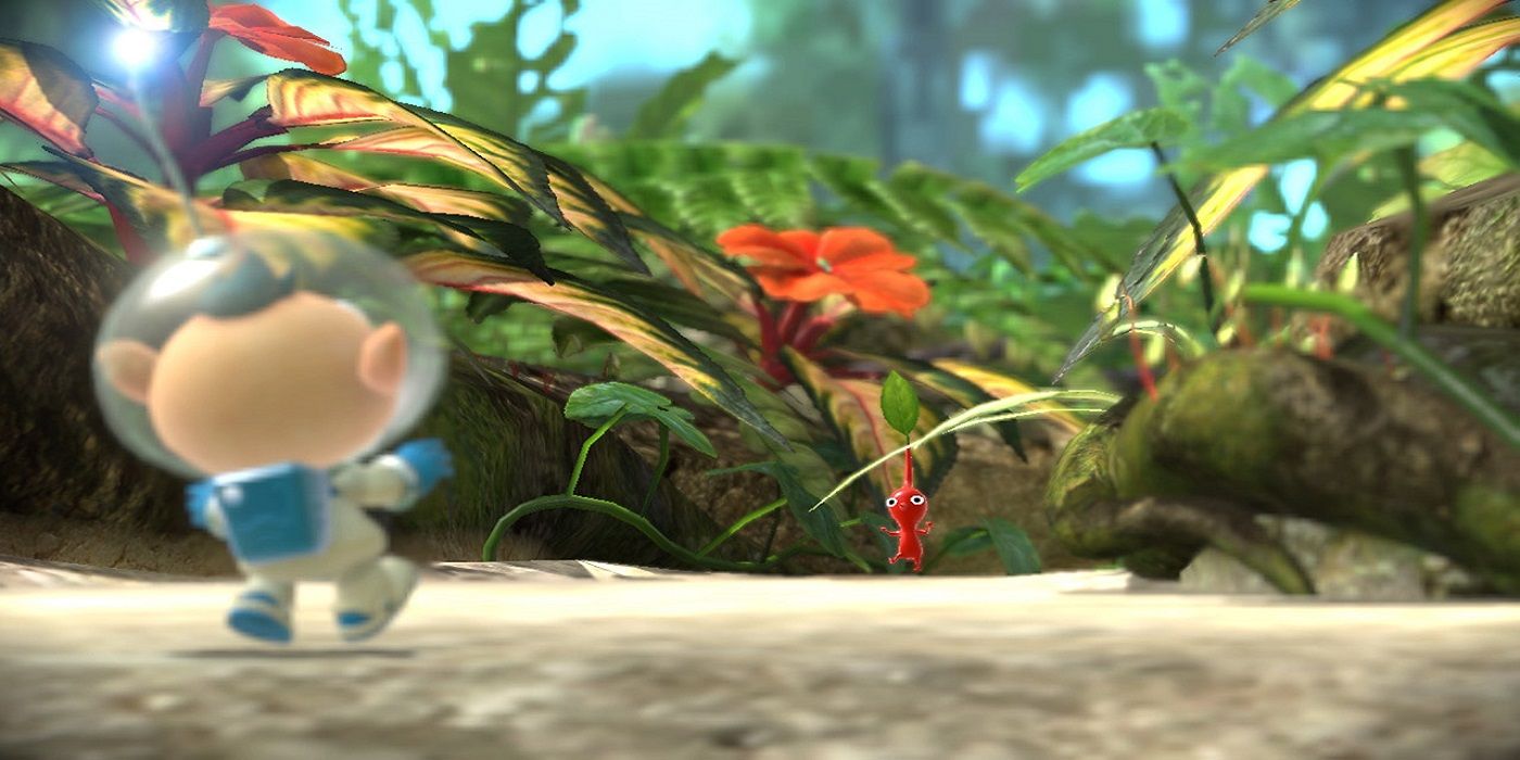 A screenshot of Pikmin 3 Deluxe for Nintendo Switch