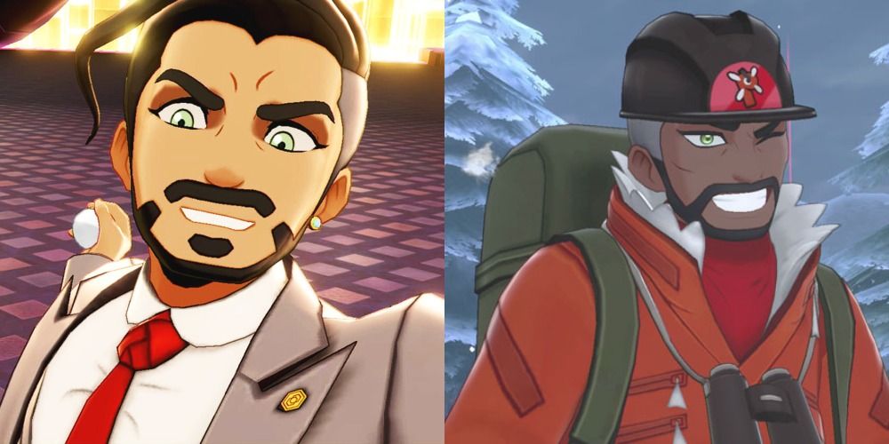 Chairman Rose and Peony in Pokemon Sword and Shield