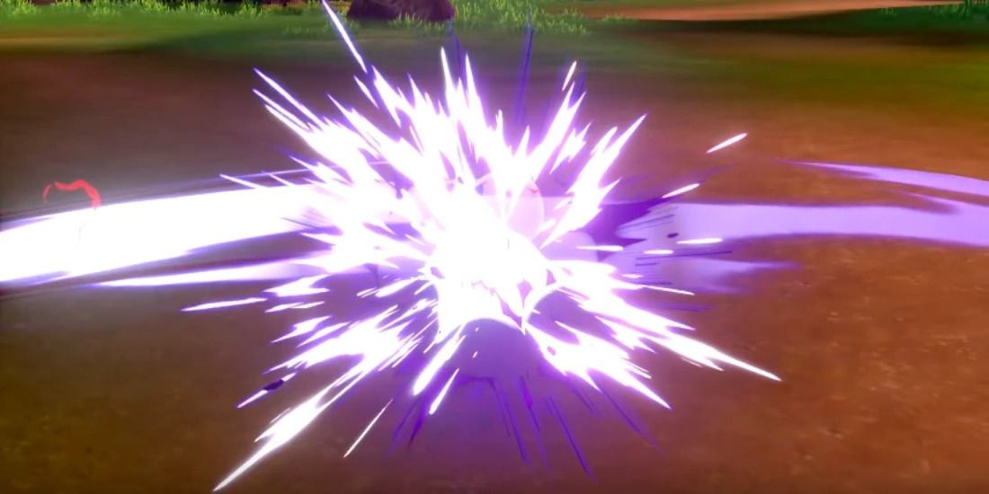 A Pokémon being annihilated by Breaking Swipe