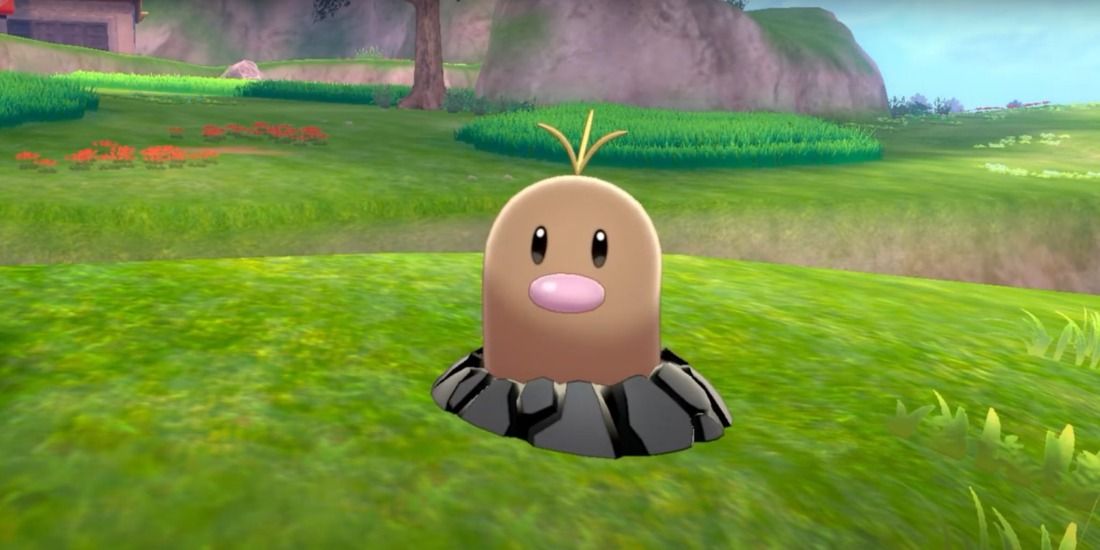 An Alolan Diglett on the Isle of Armor in Pokémon Sword & Shield