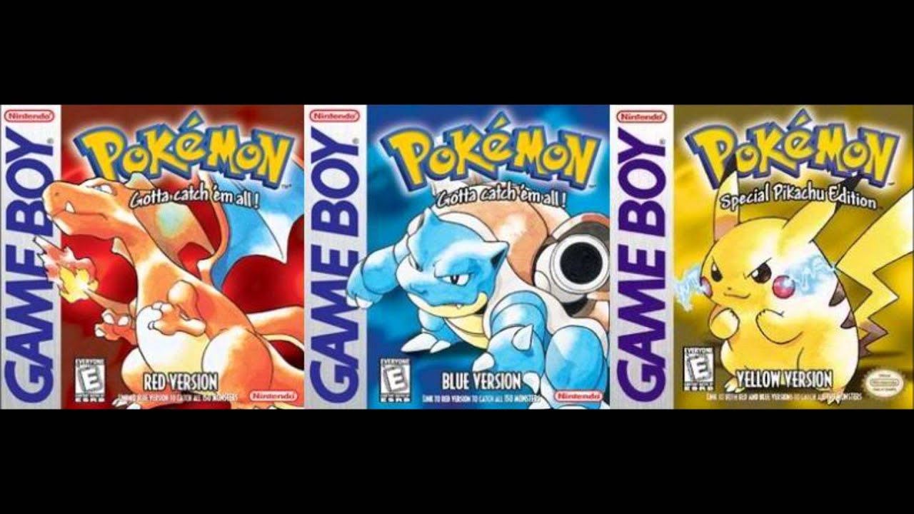 pokemon red blue yellow cover art