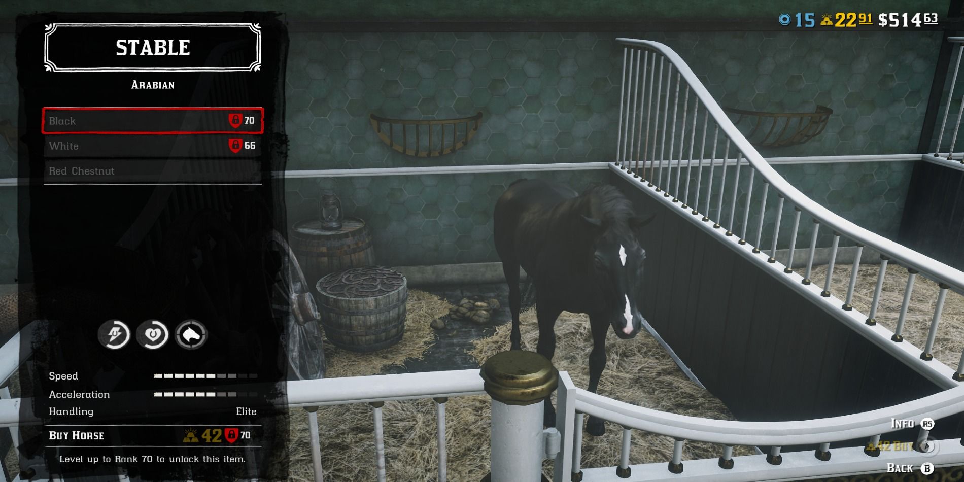 Red Dead Online Arabian Black Horse