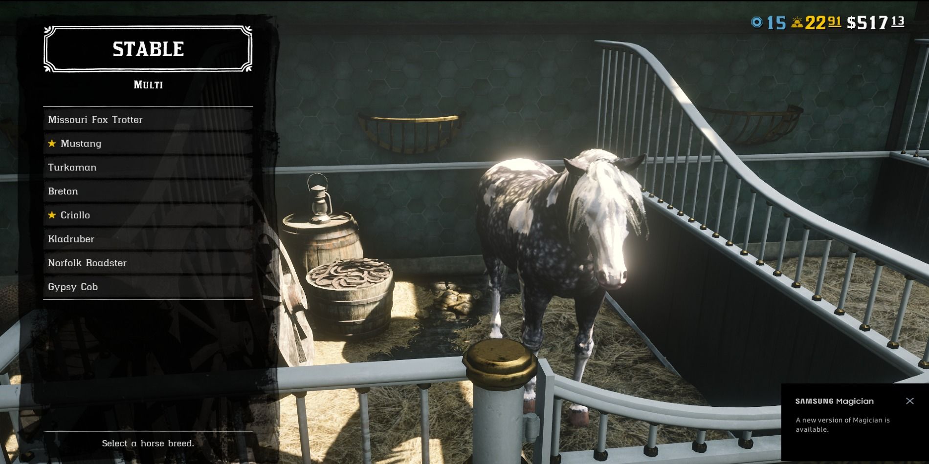 Red Dead Online Missouri Fox Trotter Grey
