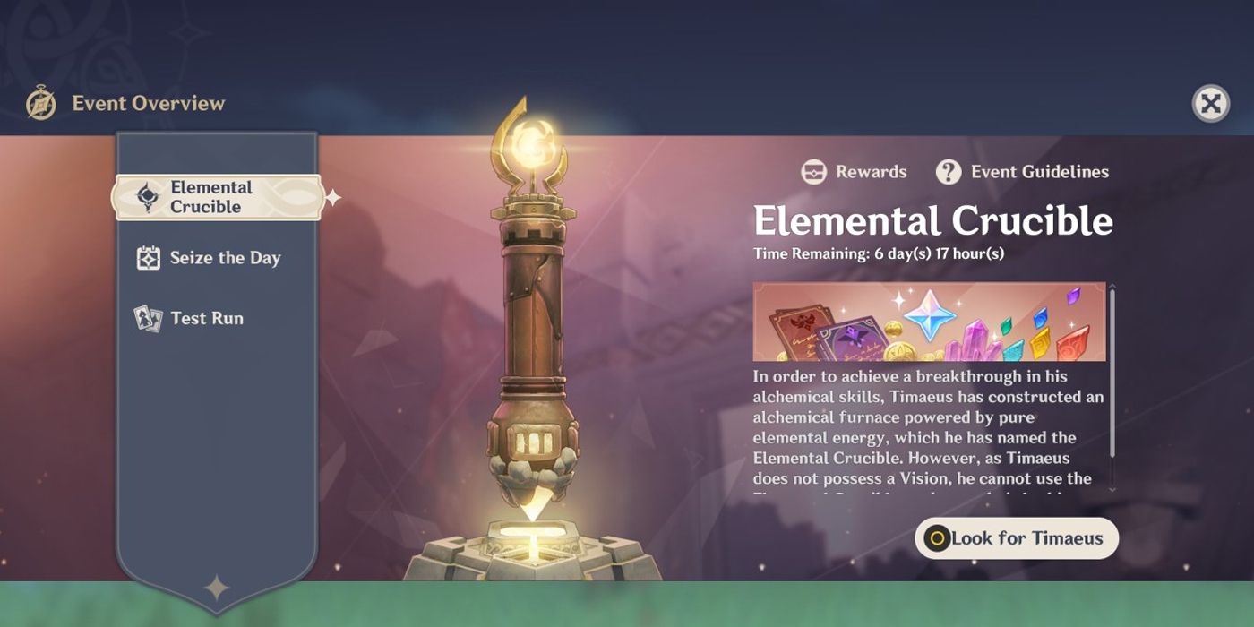 Elemental Crucible Genshin Impact