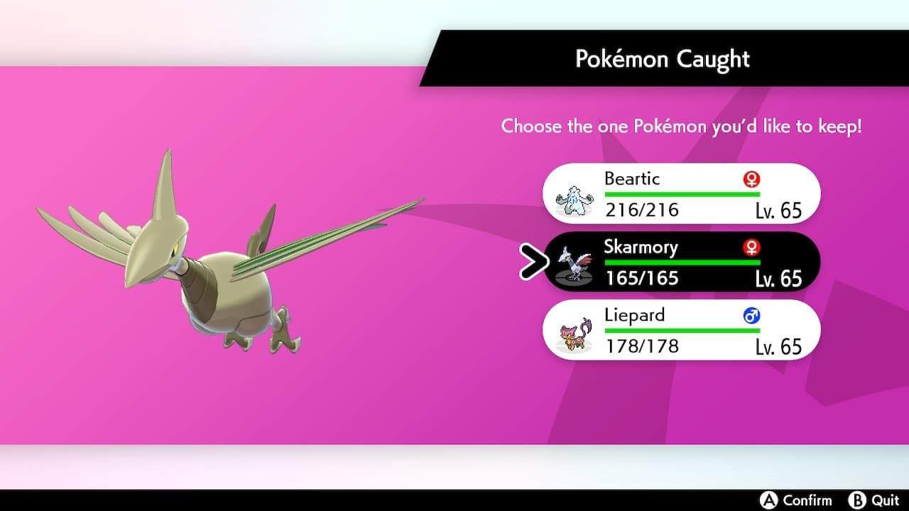 shiny skarmory pokemon
