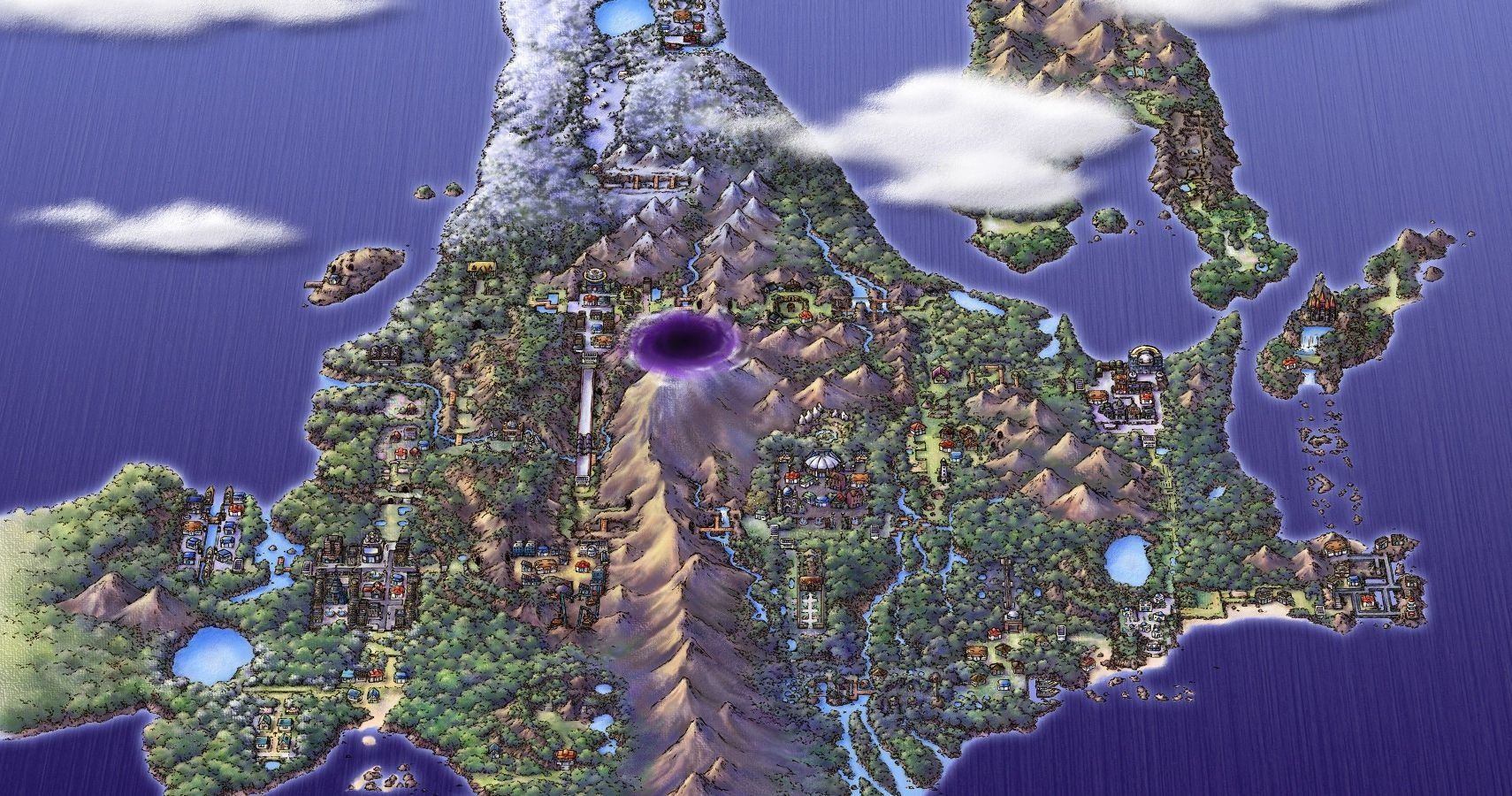 sinnoh map with mt coronet