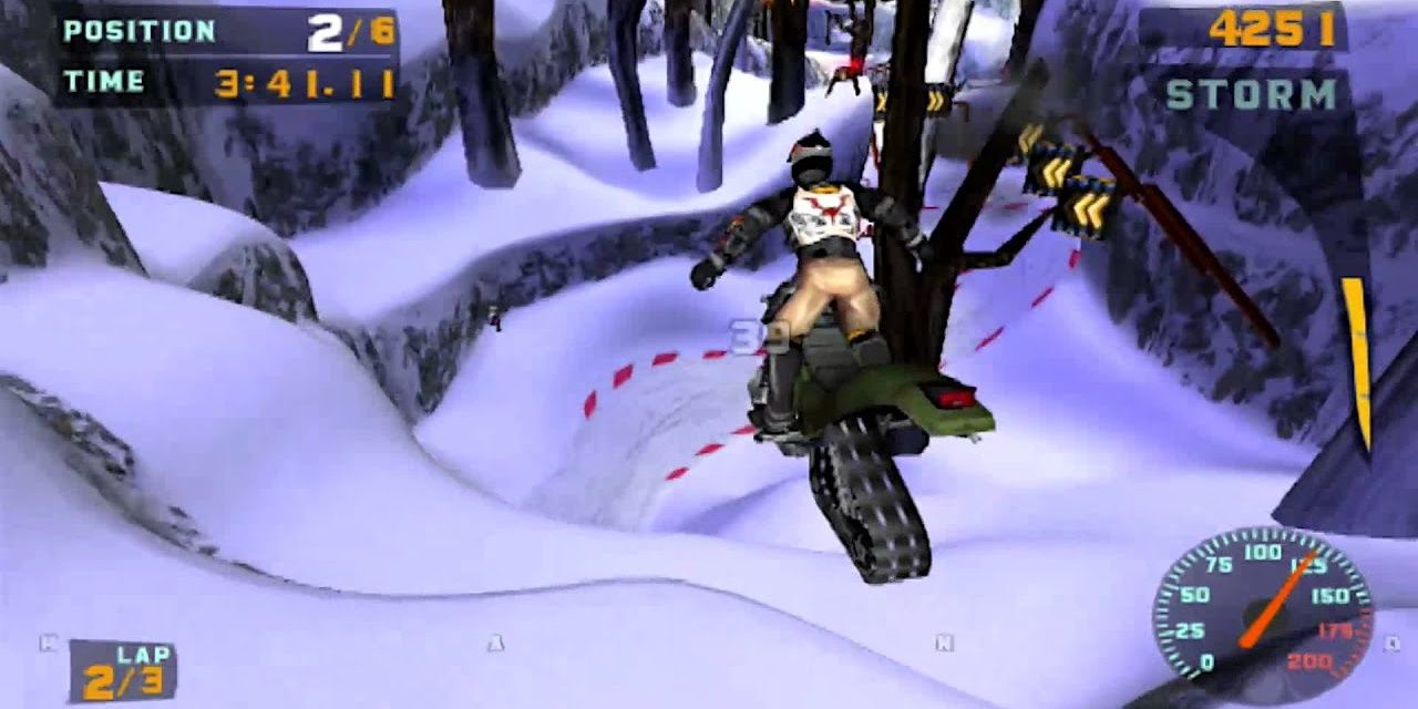 Sled Storm gameplay