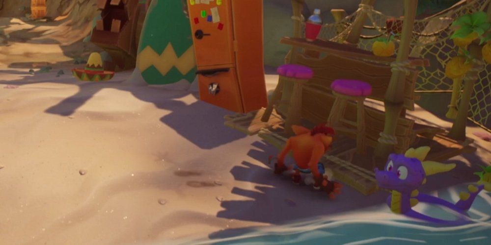 Spyro Crash Bandicoot 4 first level
