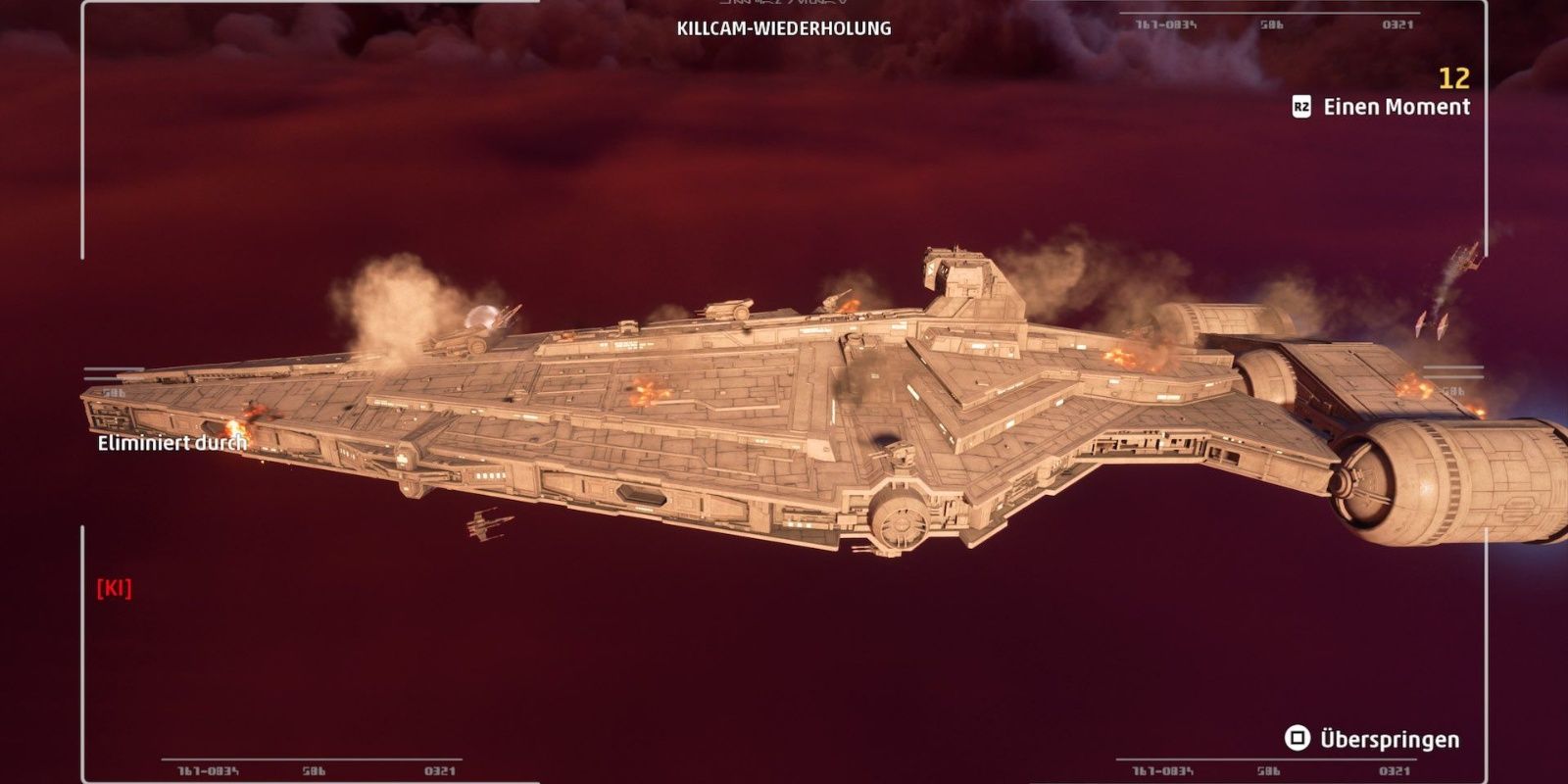 Kill cam Star Wars Squadrons