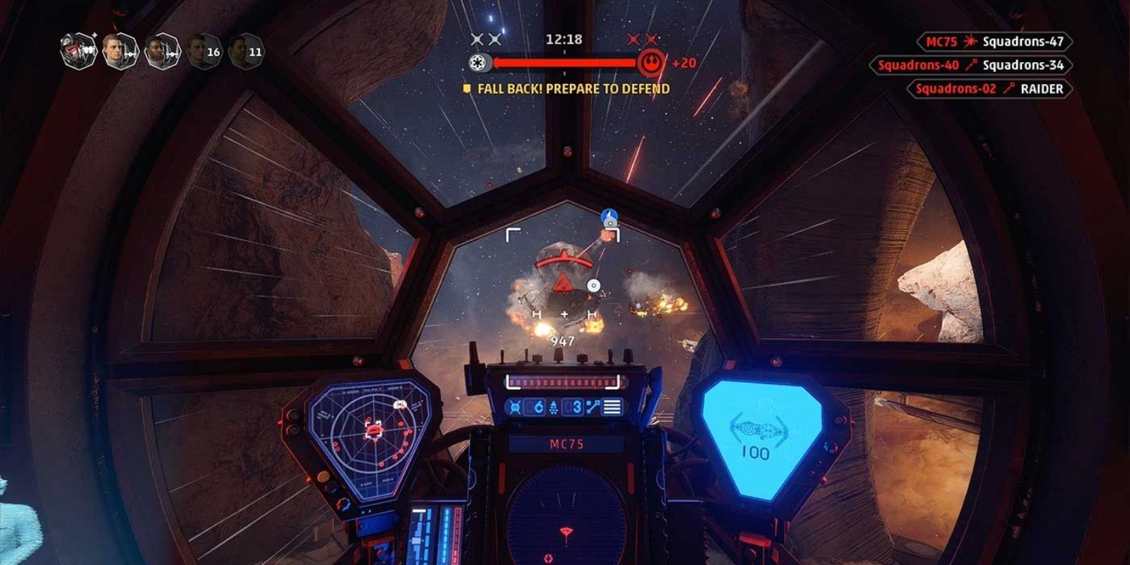 Star Wars Squadrons TIE Bomber Cockpit