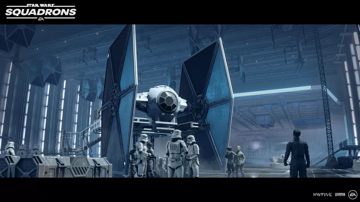 TIE Fighter in hangar