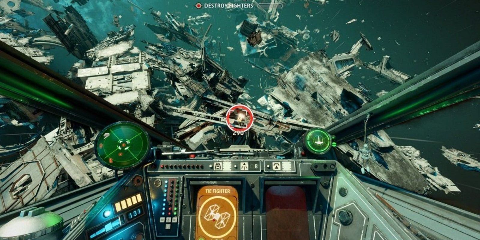 Ship wreckage Star Wars Squadrons
