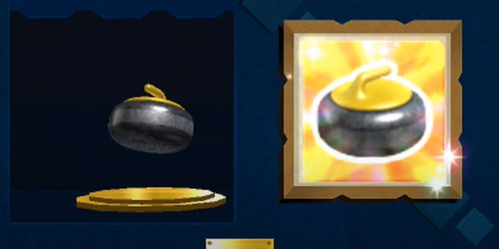 Curling rock in Sticker Star