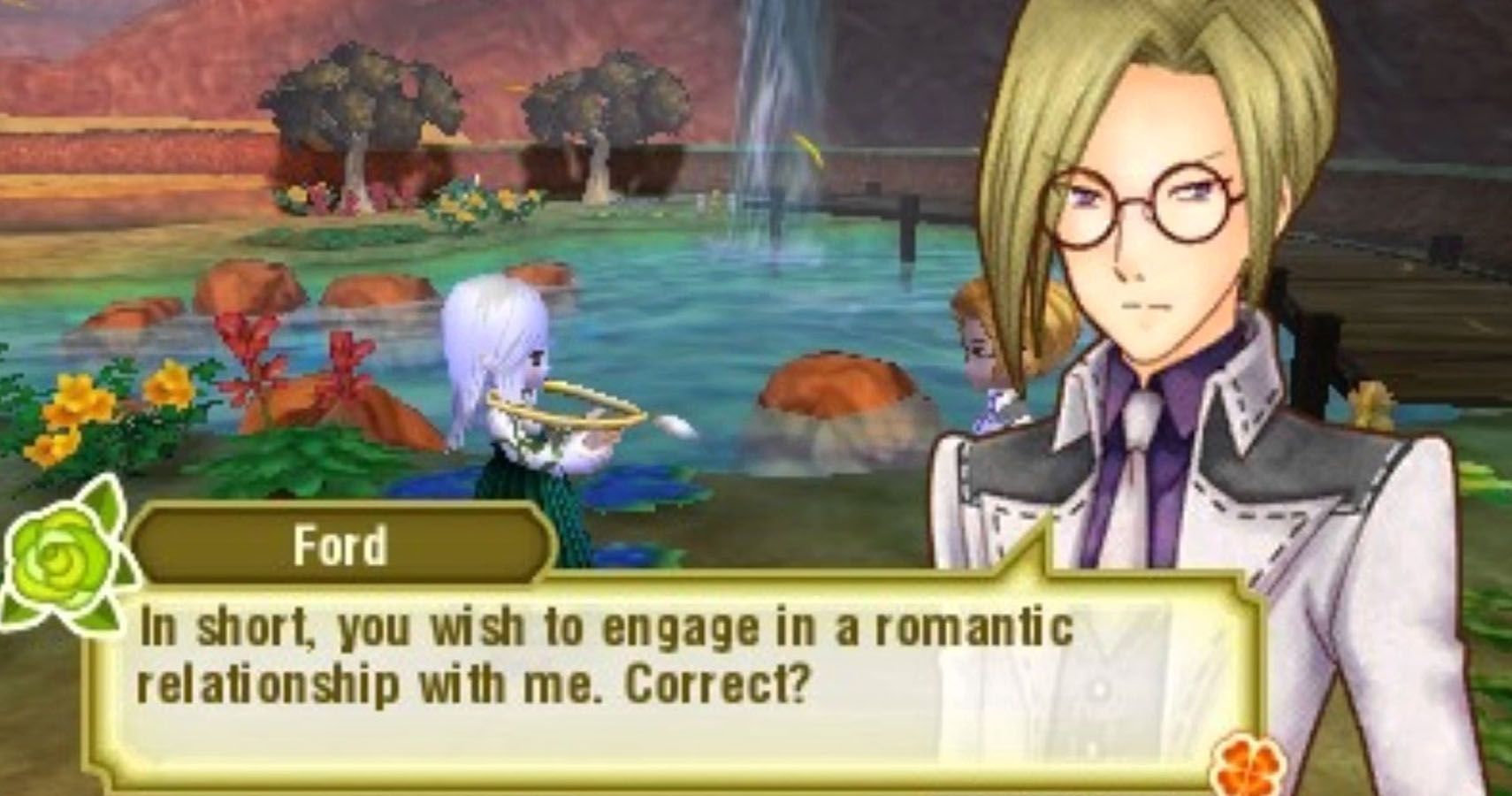 Ford asking if you want to romance him