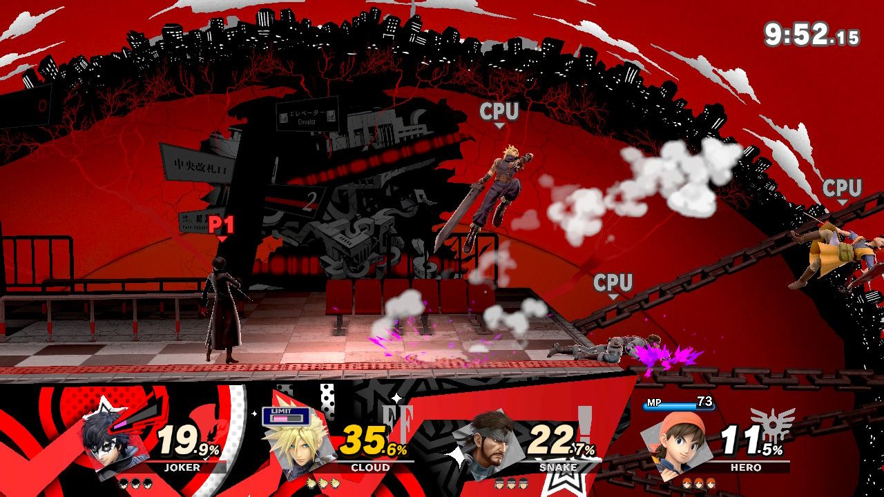 Super Smash Bros Ultimate Joker Cloud Snake Hero