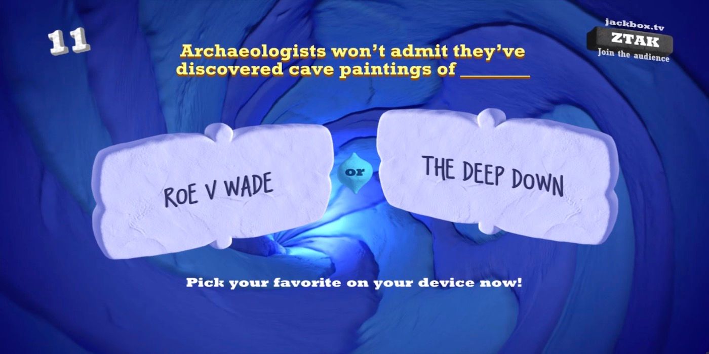 A gameplay screenshot from The Jackbox Party Pack 7