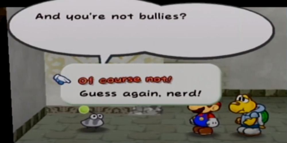Mario introducing himself to Punio