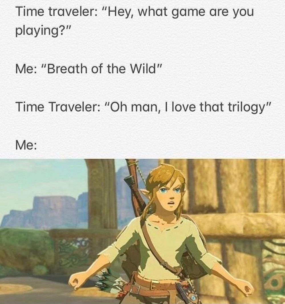 Time traveler Age of Calamity meme