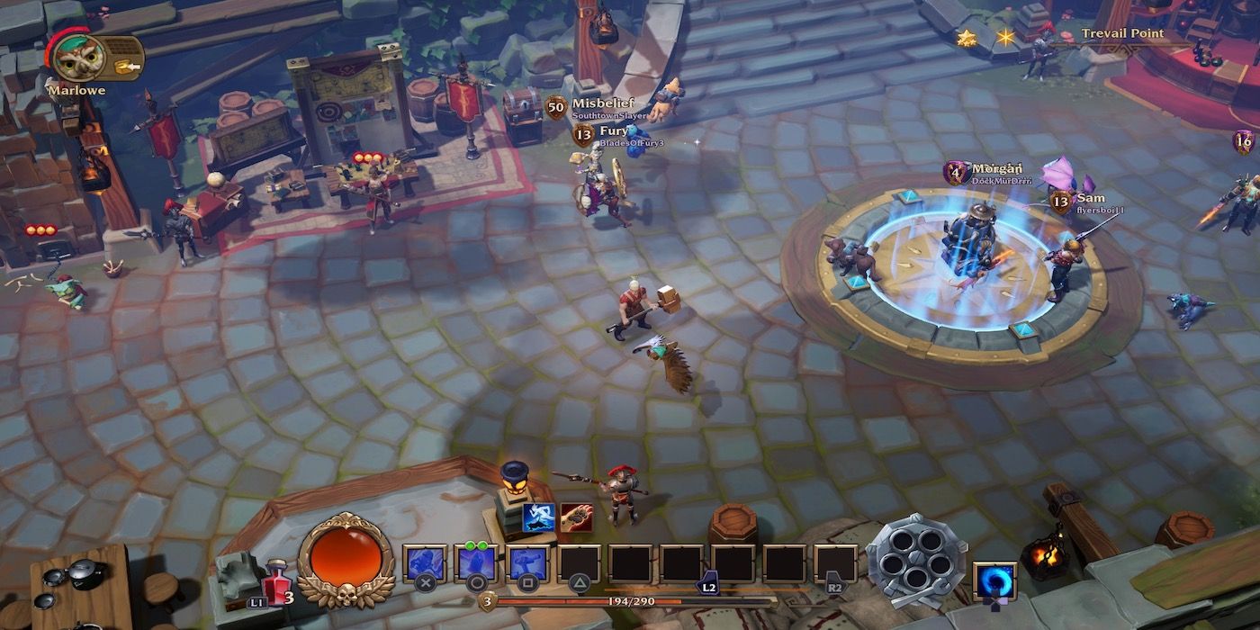 A gameplay screenshot from Torchlight III.