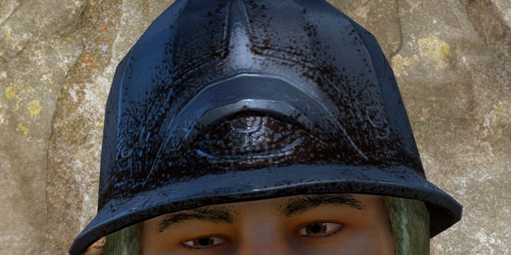 helmet with inquisition eye