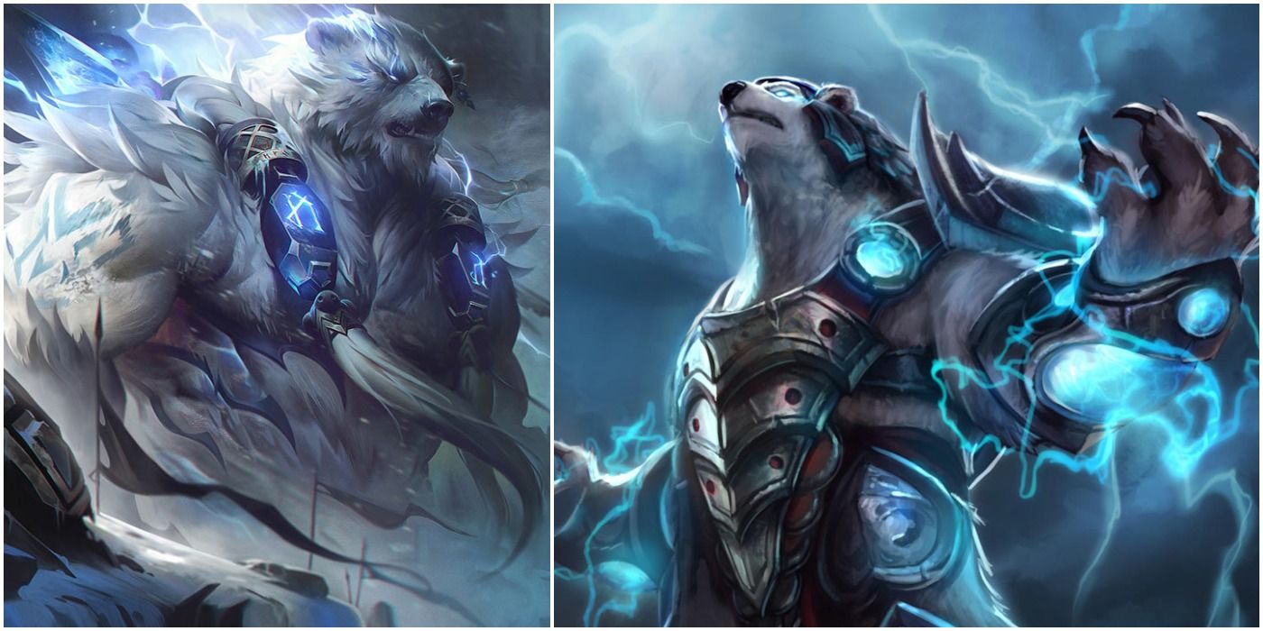 images of League of Legends champion Volibear original and rework