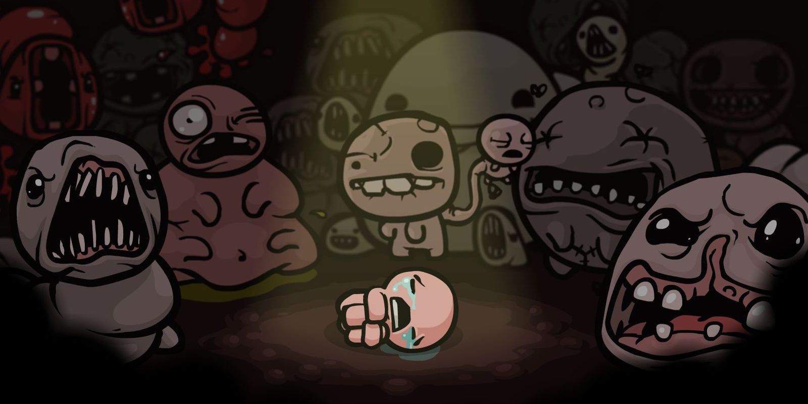 Isaac center screen surrounded by bosses