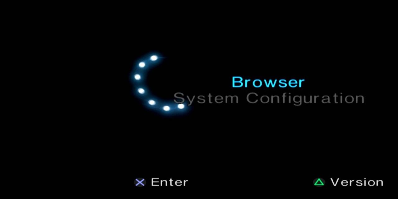 PS2 Browser screen