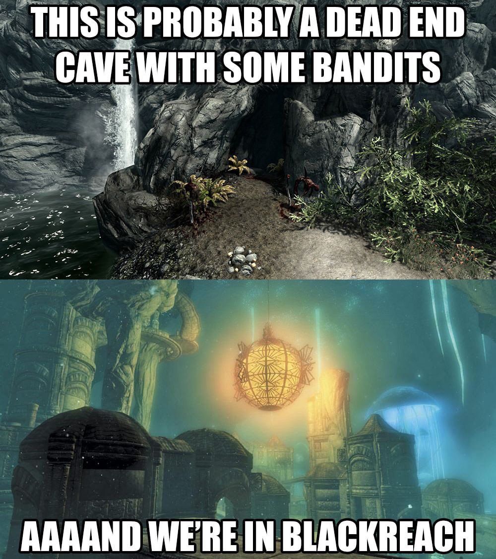 blackreach meme skyrim