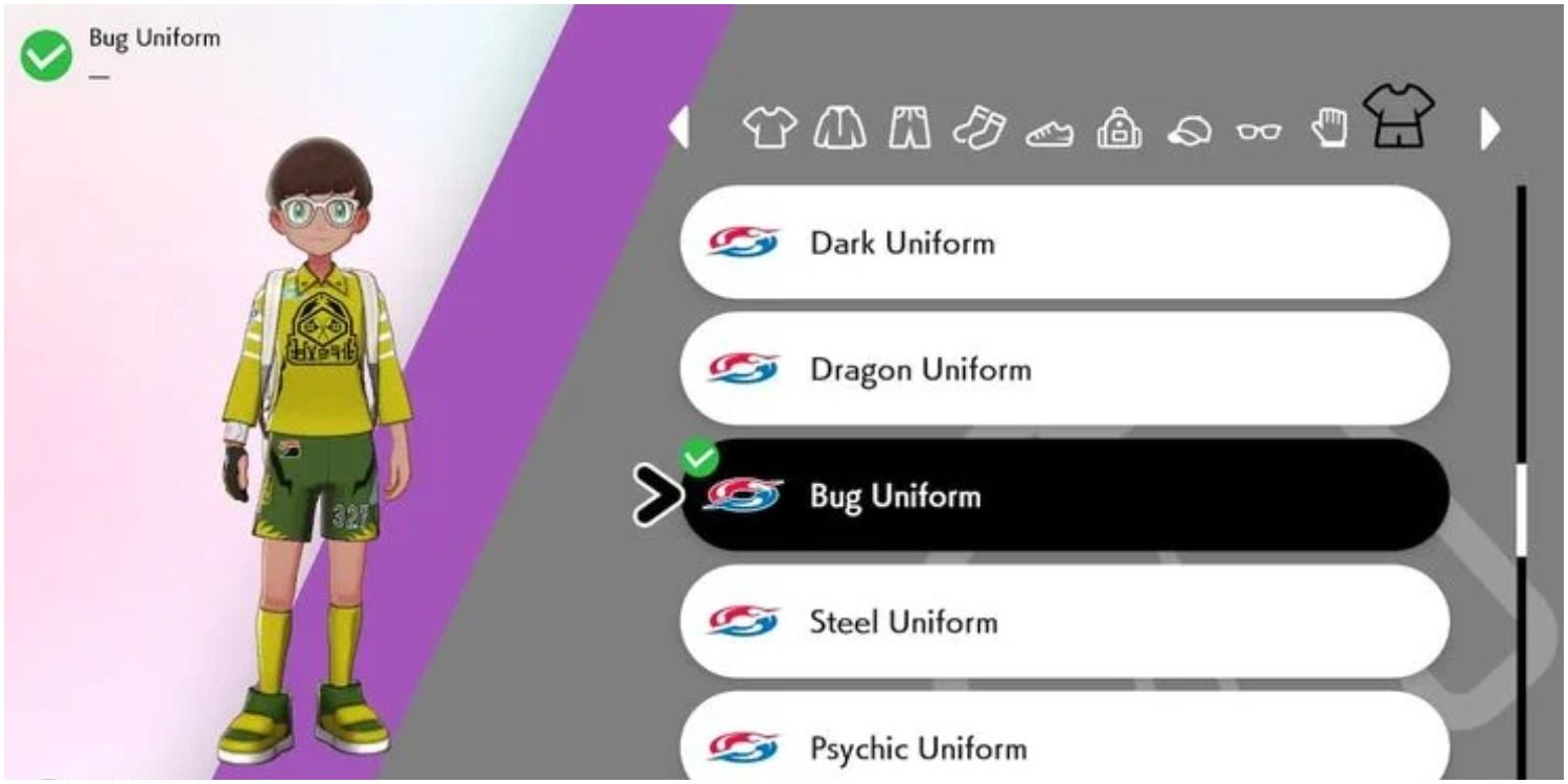 Pokémon Sword And Shield Bug type uniform
