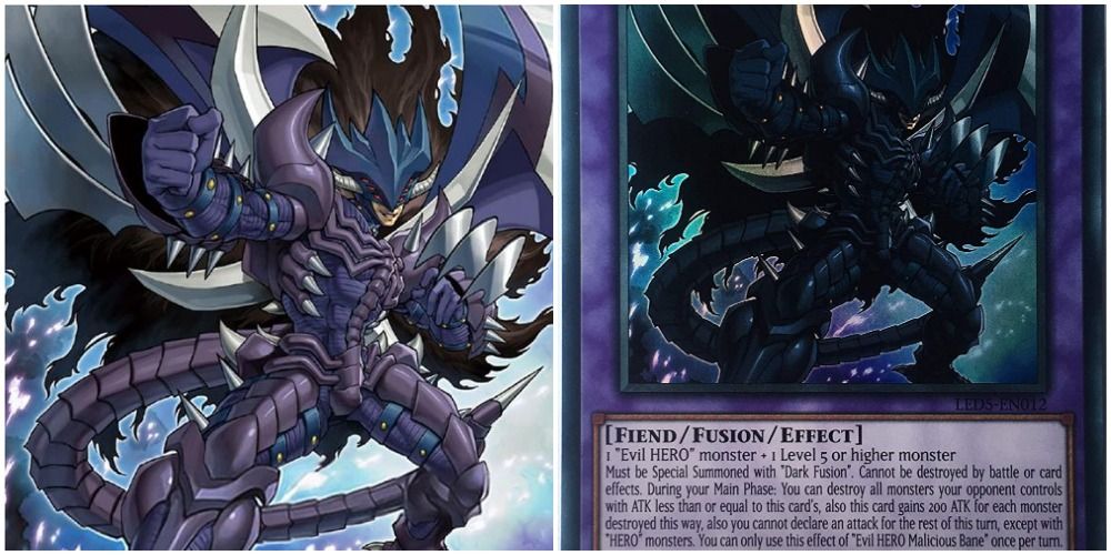 evil hero malicious bane art and text