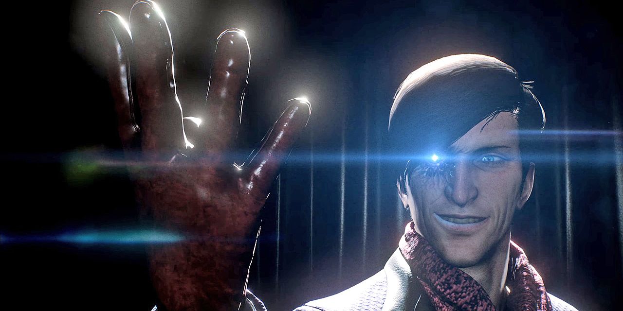 Stefano Valentini looking at hand in The Evil Within 2